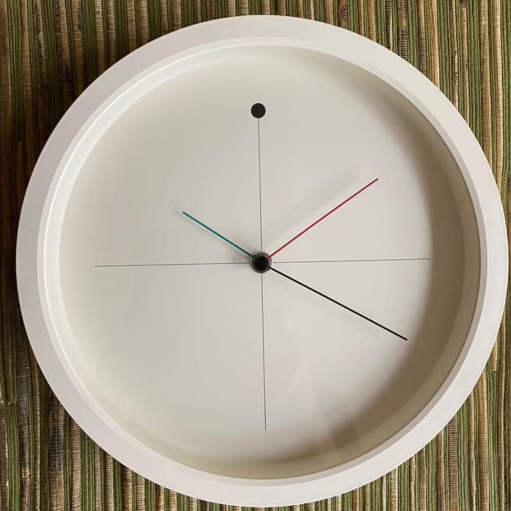 Vintage Wall Clock By Shohei Mihara For Wakita (Postmodern. Minimalist)